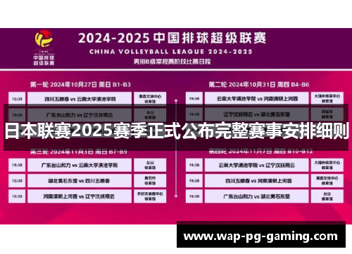 日本联赛2025赛季正式公布完整赛事安排细则 日本联赛2025赛季正式公布完整赛事安排细则